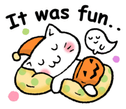 pumpkin pants cat (English) sticker #13244273