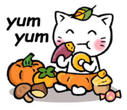 pumpkin pants cat (English) sticker #13244274