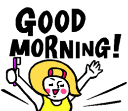 Colorful English balloon sticker sticker #13244558