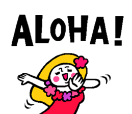 Colorful English balloon sticker sticker #13244559