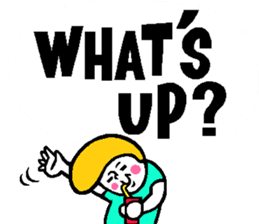 Colorful English balloon sticker sticker #13244560