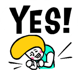 Colorful English balloon sticker sticker #13244564