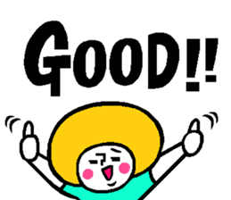 Colorful English balloon sticker sticker #13244566