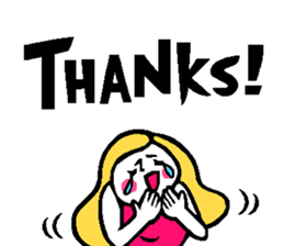 Colorful English balloon sticker sticker #13244567