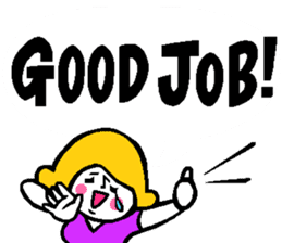 Colorful English balloon sticker sticker #13244576