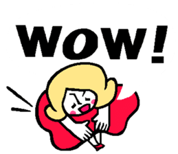 Colorful English balloon sticker sticker #13244578