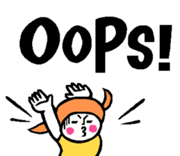 Colorful English balloon sticker sticker #13244579