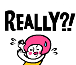 Colorful English balloon sticker sticker #13244580