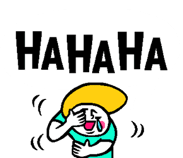 Colorful English balloon sticker sticker #13244581