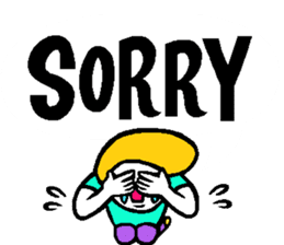 Colorful English balloon sticker sticker #13244583