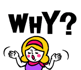 Colorful English balloon sticker sticker #13244584