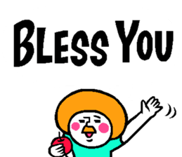 Colorful English balloon sticker sticker #13244588