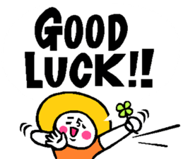 Colorful English balloon sticker sticker #13244590