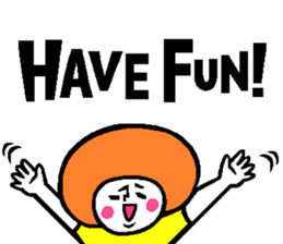 Colorful English balloon sticker sticker #13244592