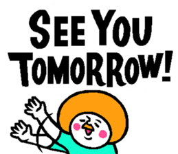 Colorful English balloon sticker sticker #13244595