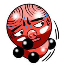 Red riffraff pig sticker #13245207