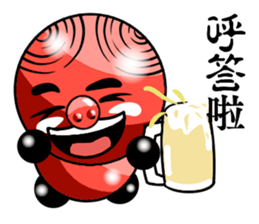 Red riffraff pig sticker #13245224