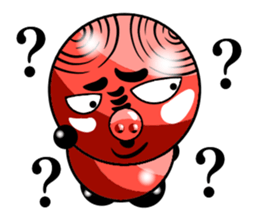 Red riffraff pig sticker #13245237