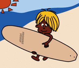 Surfing&Angling Boy , Nossa sticker #13245286