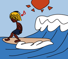 Surfing&Angling Boy , Nossa sticker #13245298