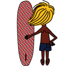 Surfing&Angling Boy , Nossa sticker #13245306