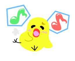 Moves.Kamatte Chick sticker #13245619
