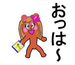 gal teddy sticker #13245798