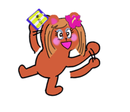 gal teddy sticker #13245837