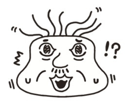 The face of the old man sticker #13245880