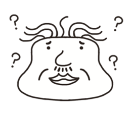 The face of the old man sticker #13245881