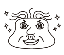 The face of the old man sticker #13245894