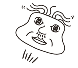 The face of the old man sticker #13245911