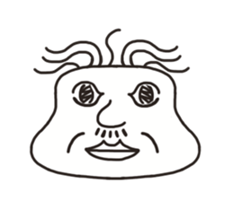 The face of the old man sticker #13245915