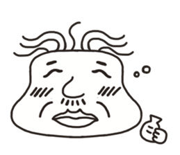 The face of the old man sticker #13245916