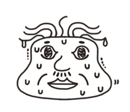 The face of the old man sticker #13245917