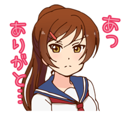 Ponytail Schoolgirl sticker #13246286
