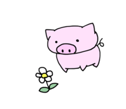 kimamana kobuta sticker #13246395