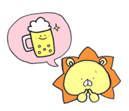 guugu of a lion sticker #13246497