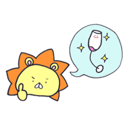 guugu of a lion sticker #13246498