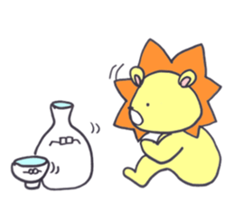 guugu of a lion sticker #13246501