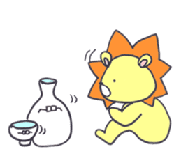 guugu of a lion sticker #13246501