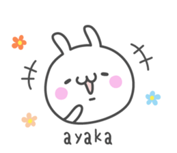 AYAKA's basic pack,cute rabbit sticker #13247706