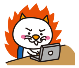 "Japanese cat" sticker #13249298