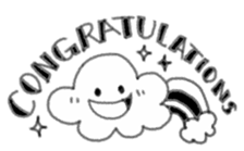 Greeting of clouds . sticker #13249678