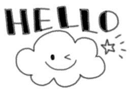 Greeting of clouds . sticker #13249684