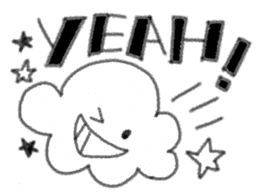 Greeting of clouds . sticker #13249702