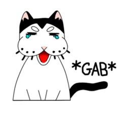 Panda The Cat sticker #13250740