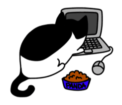 Panda The Cat sticker #13250757