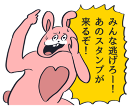 Considerably disgusting!Sticker rabbit sticker #13250800