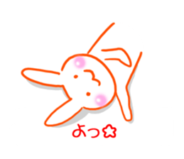 Gravure of rabbit sticker #13250842